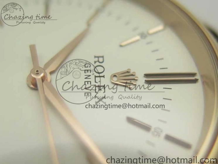 MiroTime 0123 Cellini Time 50509 RG MKF Best Edition White Dial Sticks Marker on Brown Leather Strap A3132 V SoftTouch 3405